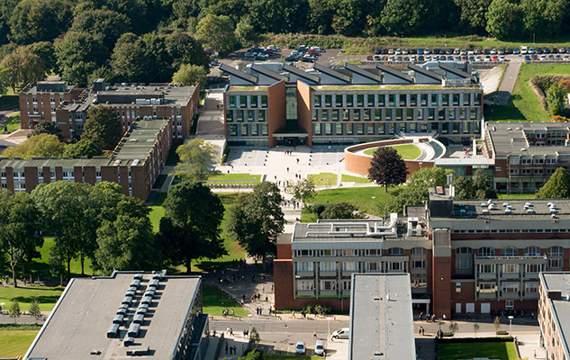 An aerial view of part of the ɫ campus